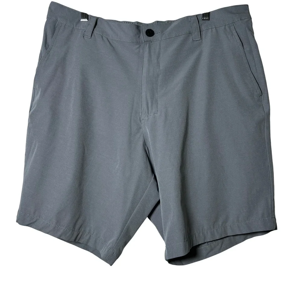 Banana Republic‎ Performance Shorts Mens 38 Gray Stretch Tech Golf Casual